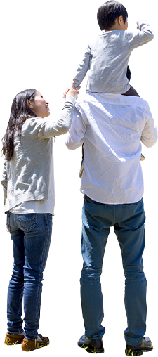 肩車家族イメージ